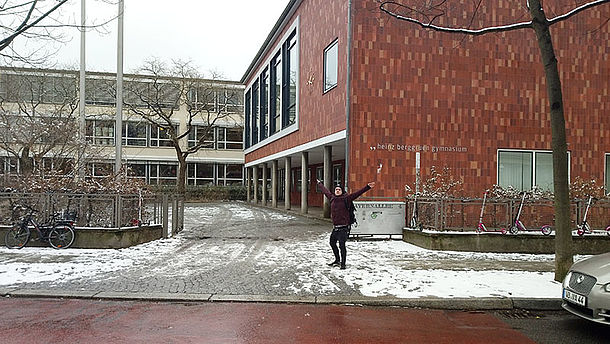 Eingang Heinz-Berggrün-Gymnasium