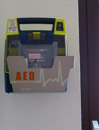 AED in der Sicherheitszentrale